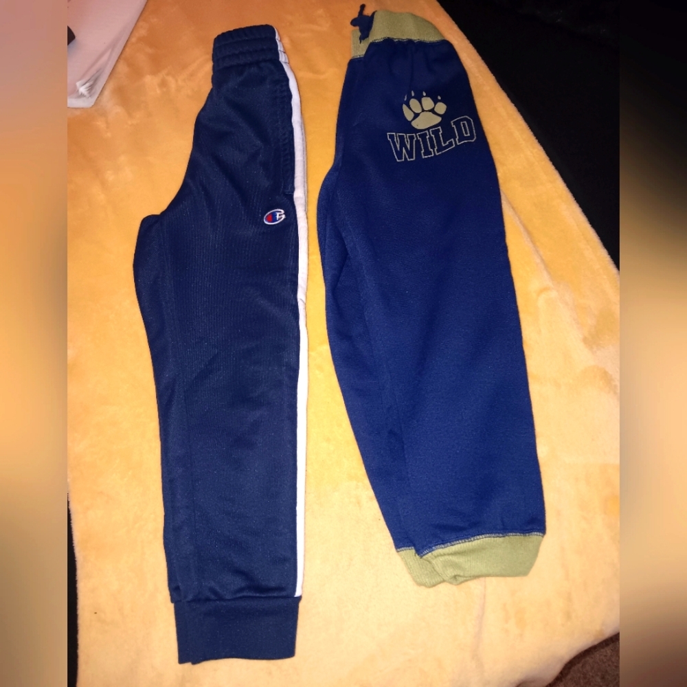 Boys size 5/6, two pair of name brand athletic pants